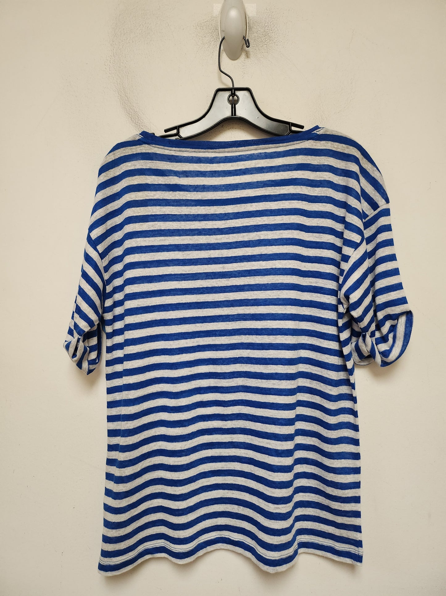 Top Short Sleeve Basic By J. Crew In Striped Pattern, Size: S