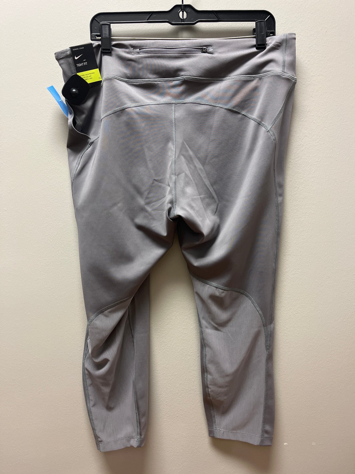 Athletic Leggings By Nike Apparel In Grey, Size: 2x