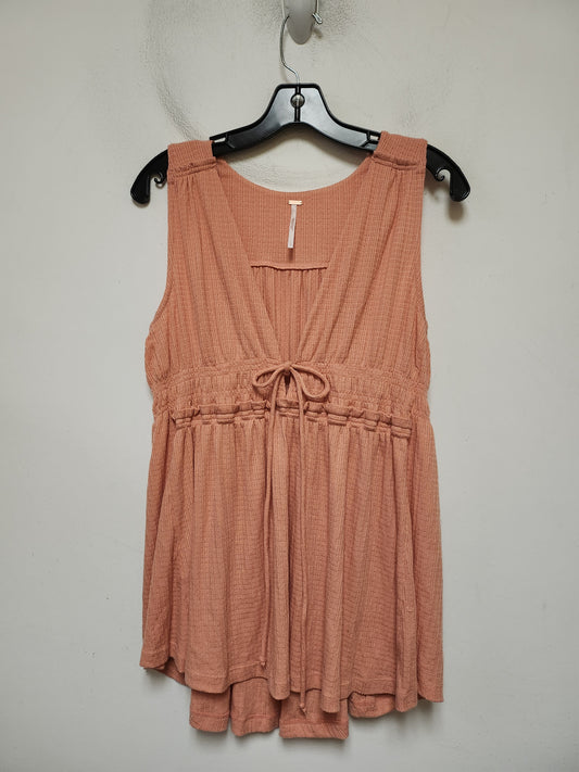 Top Sleeveless By Free People In Orange, Size: L