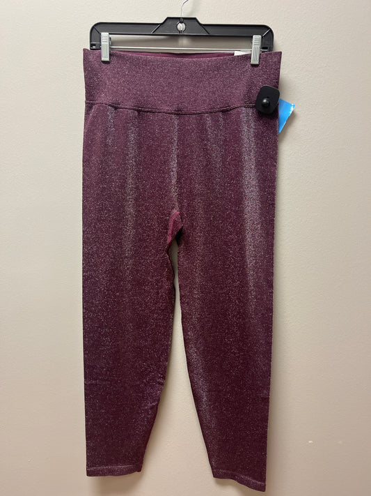 Athletic Leggings By Pink In Maroon, Size: Xxl