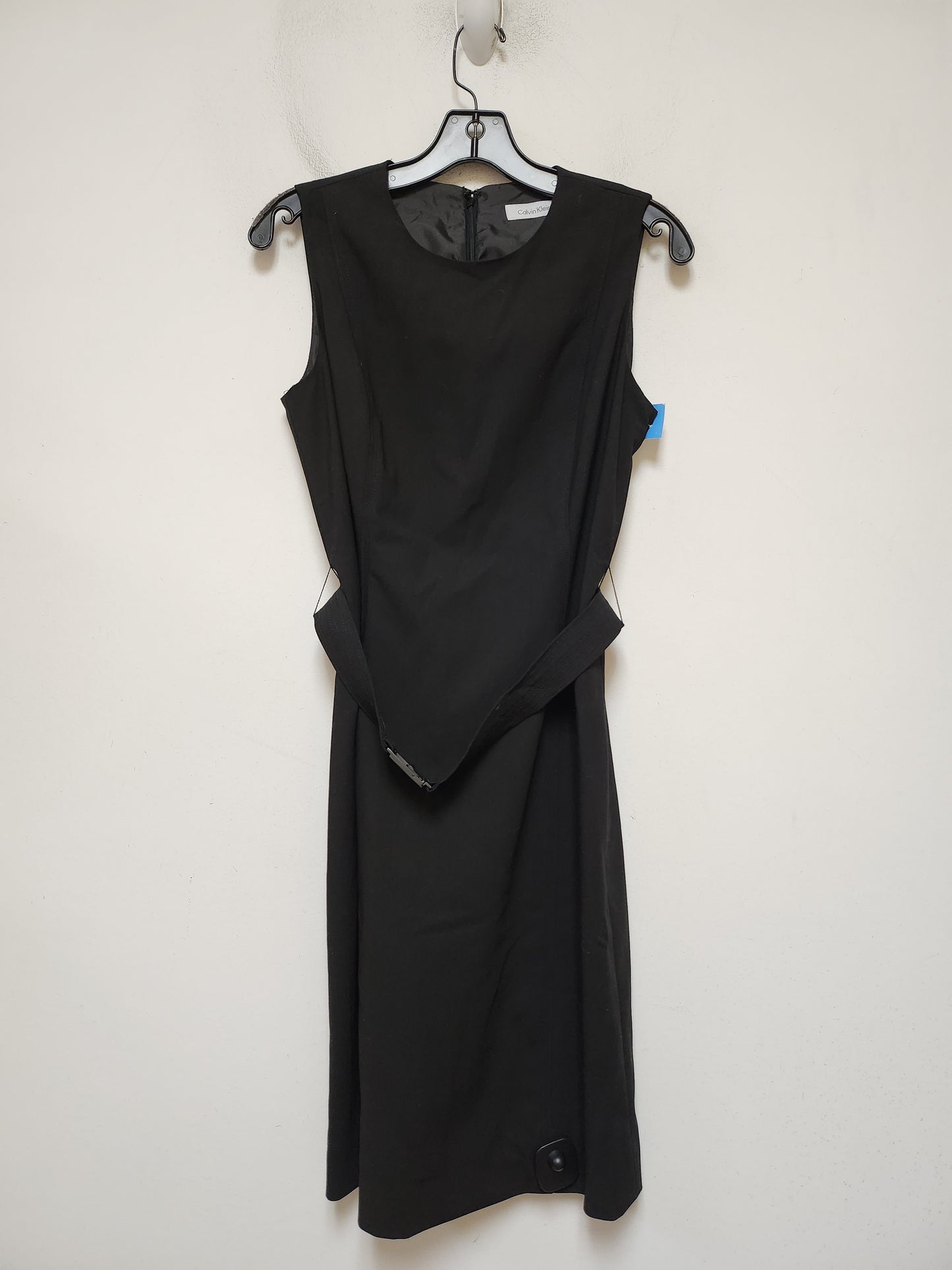 Dress Casual Midi By Calvin Klein In Black, Size: S