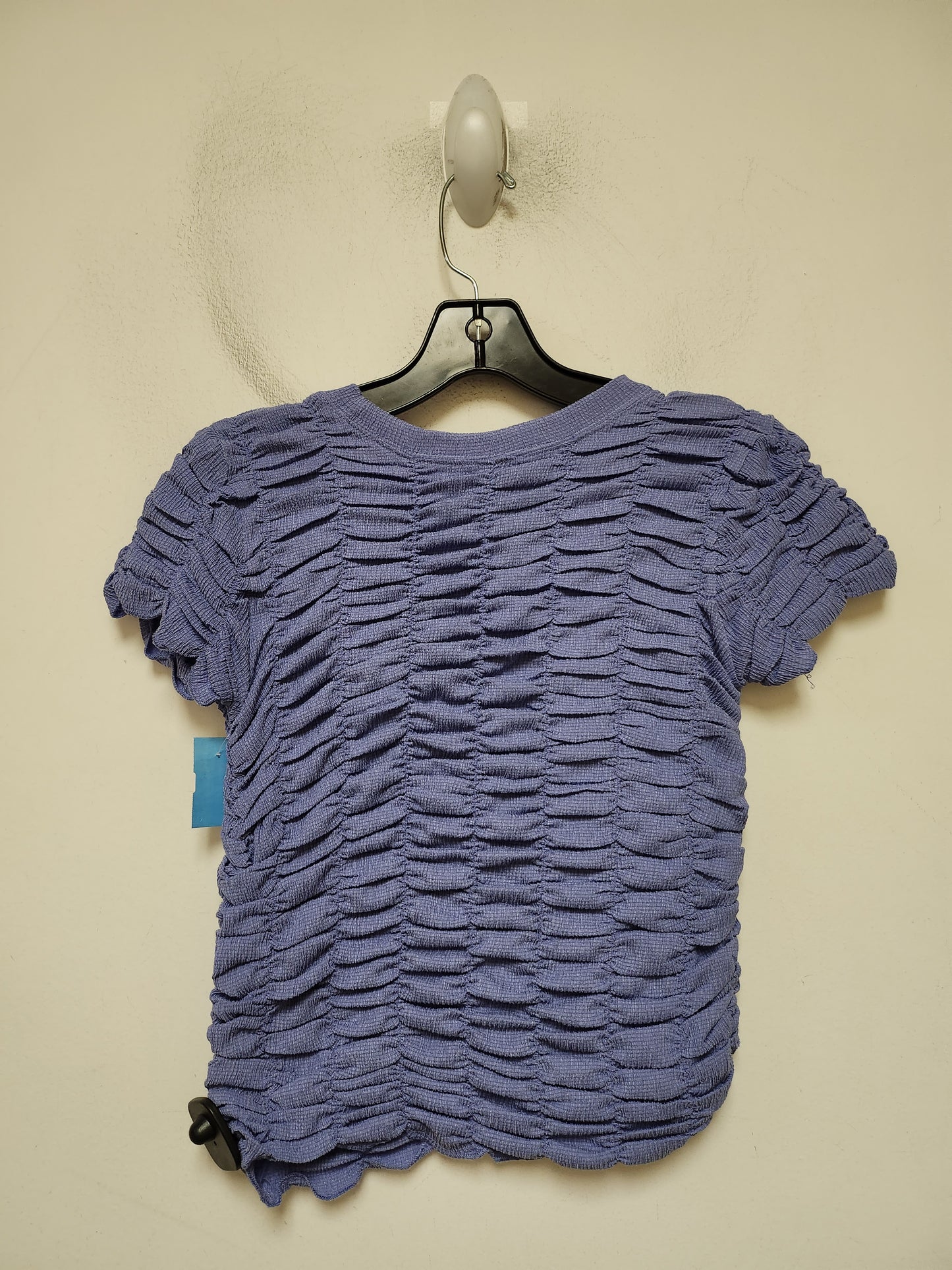 Top Short Sleeve By Anthropologie In Purple, Size: Xs