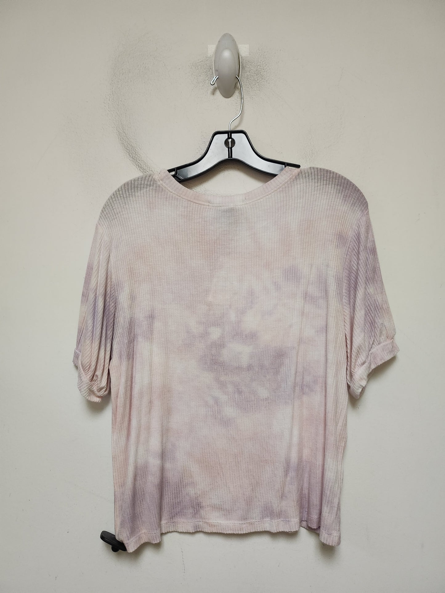 Top Short Sleeve Basic By Good Luck Gem In Tie Dye Print, Size: M