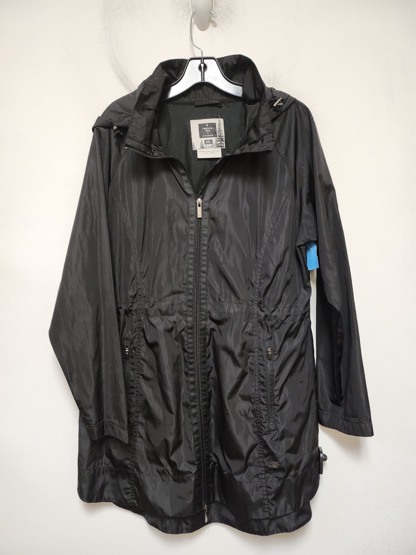 Jacket Windbreaker By Kyodan In Black, Size: L