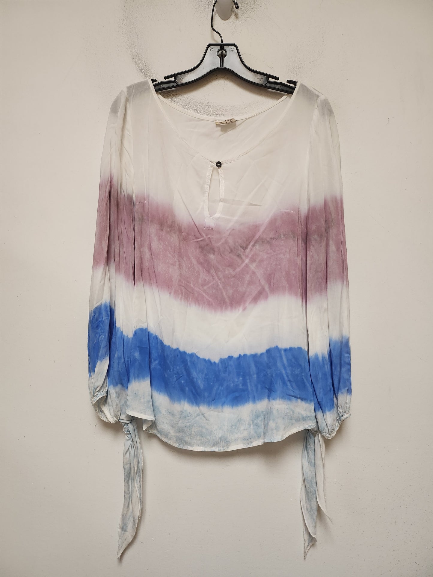 Top Long Sleeve By Holding Horses In Tie Dye Print, Size: S