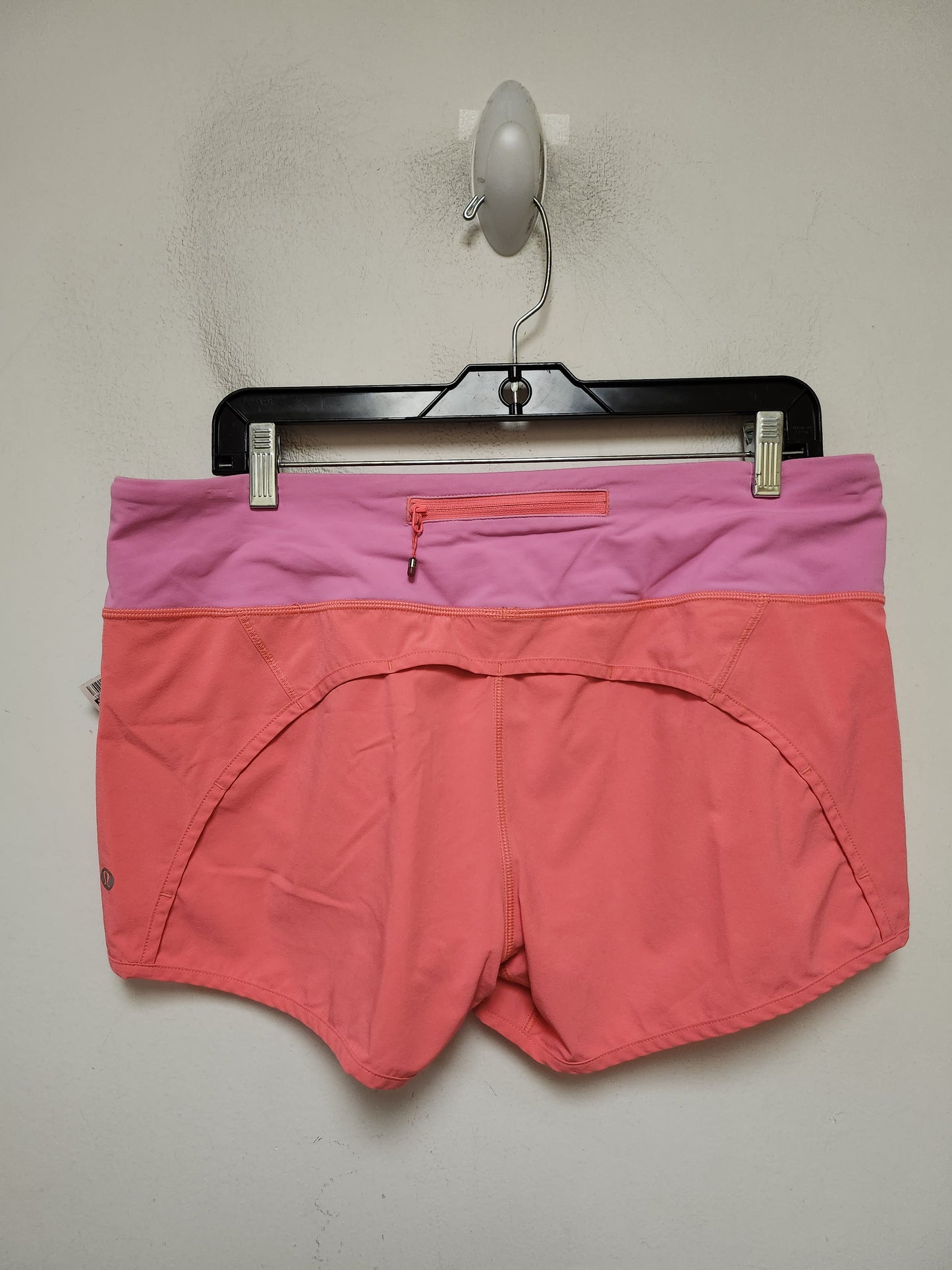 Athletic Shorts By Lululemon In Pink, Size: 10