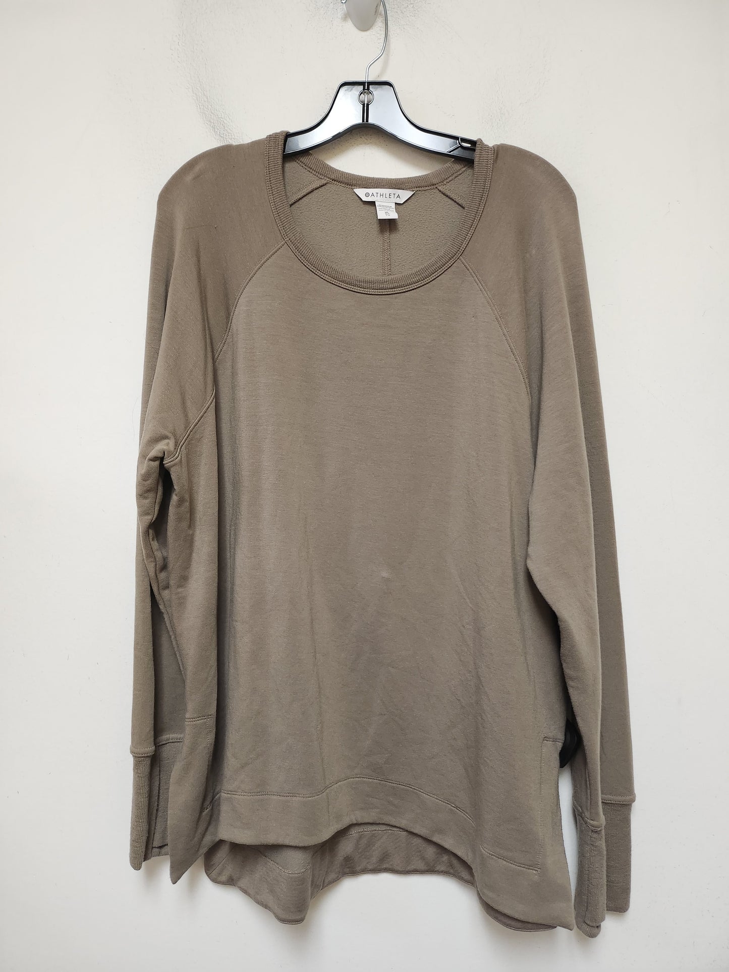 Athletic Sweatshirt Crewneck By Athleta In Brown, Size: Xl