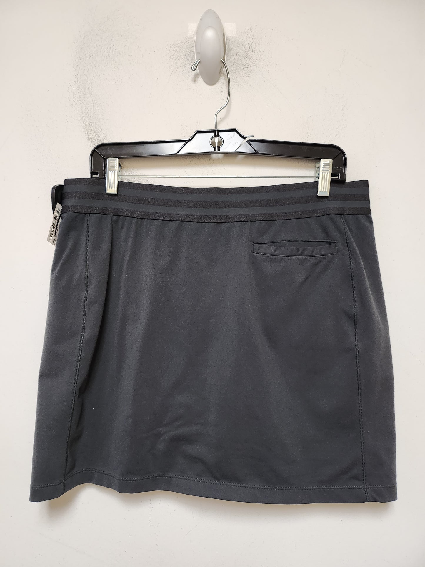 Athletic Skirt By Adidas In Grey, Size: L