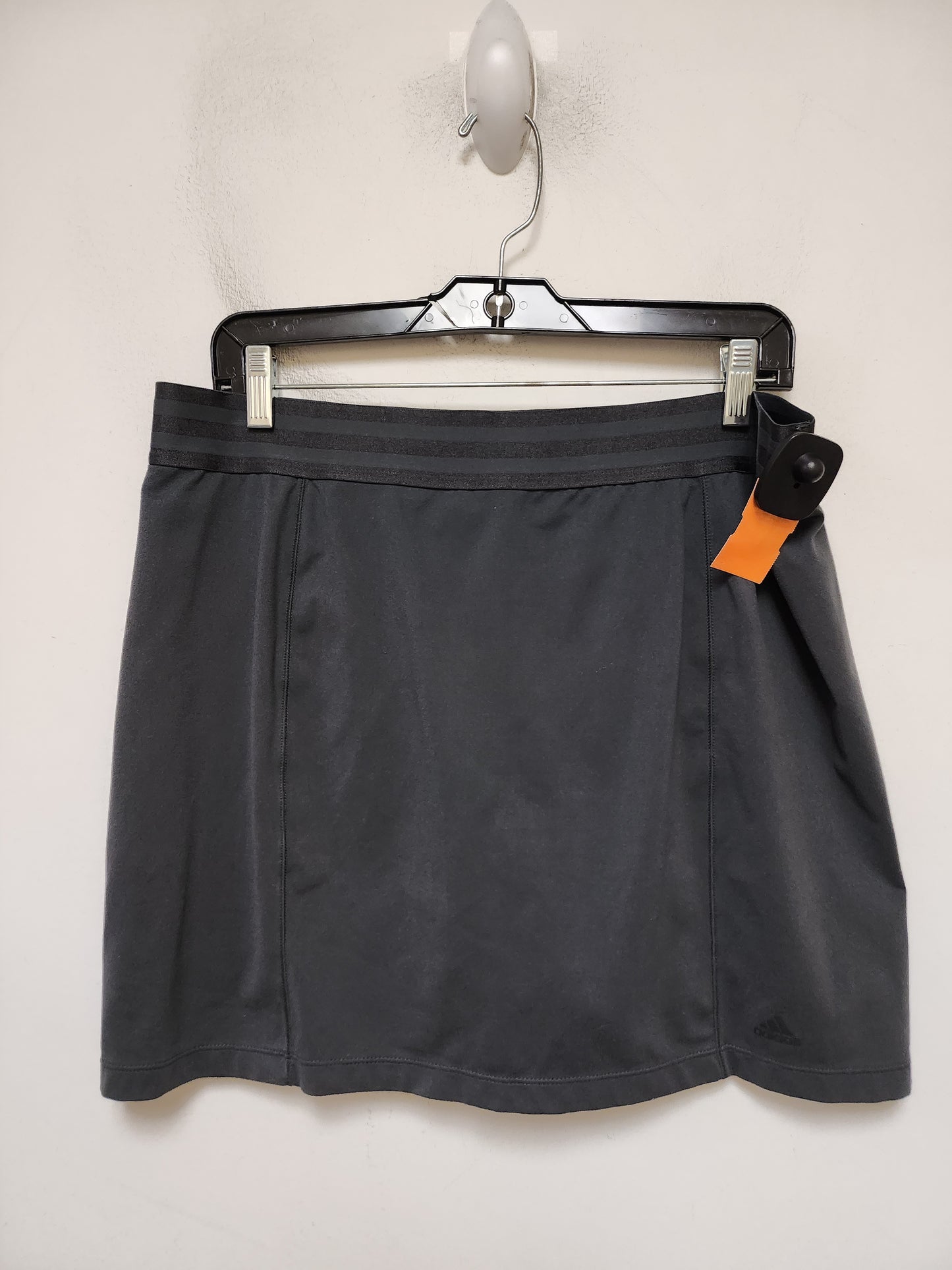 Athletic Skirt By Adidas In Grey, Size: L