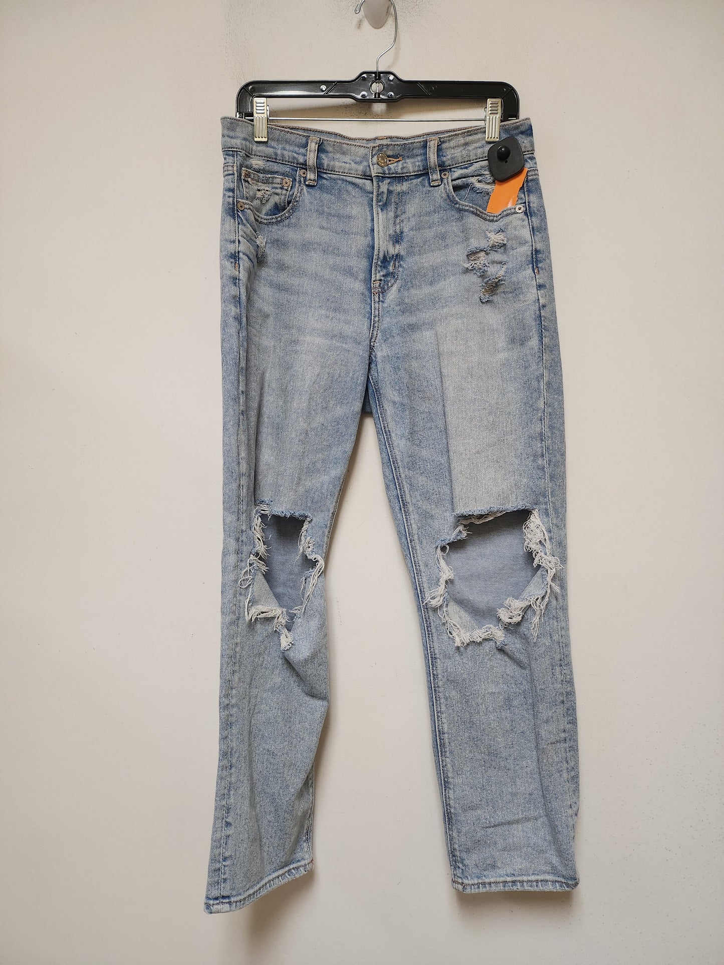 Jeans Boyfriend By American Eagle In Blue Denim, Size: 8