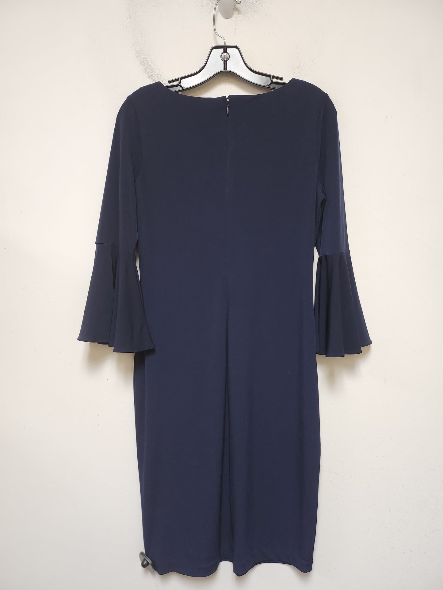 Dress Casual Midi By Calvin Klein In Navy, Size: S