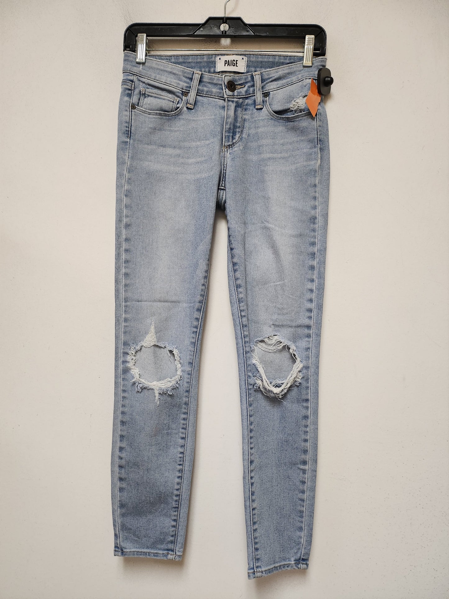 Jeans Skinny By Paige In Blue Denim, Size: 2