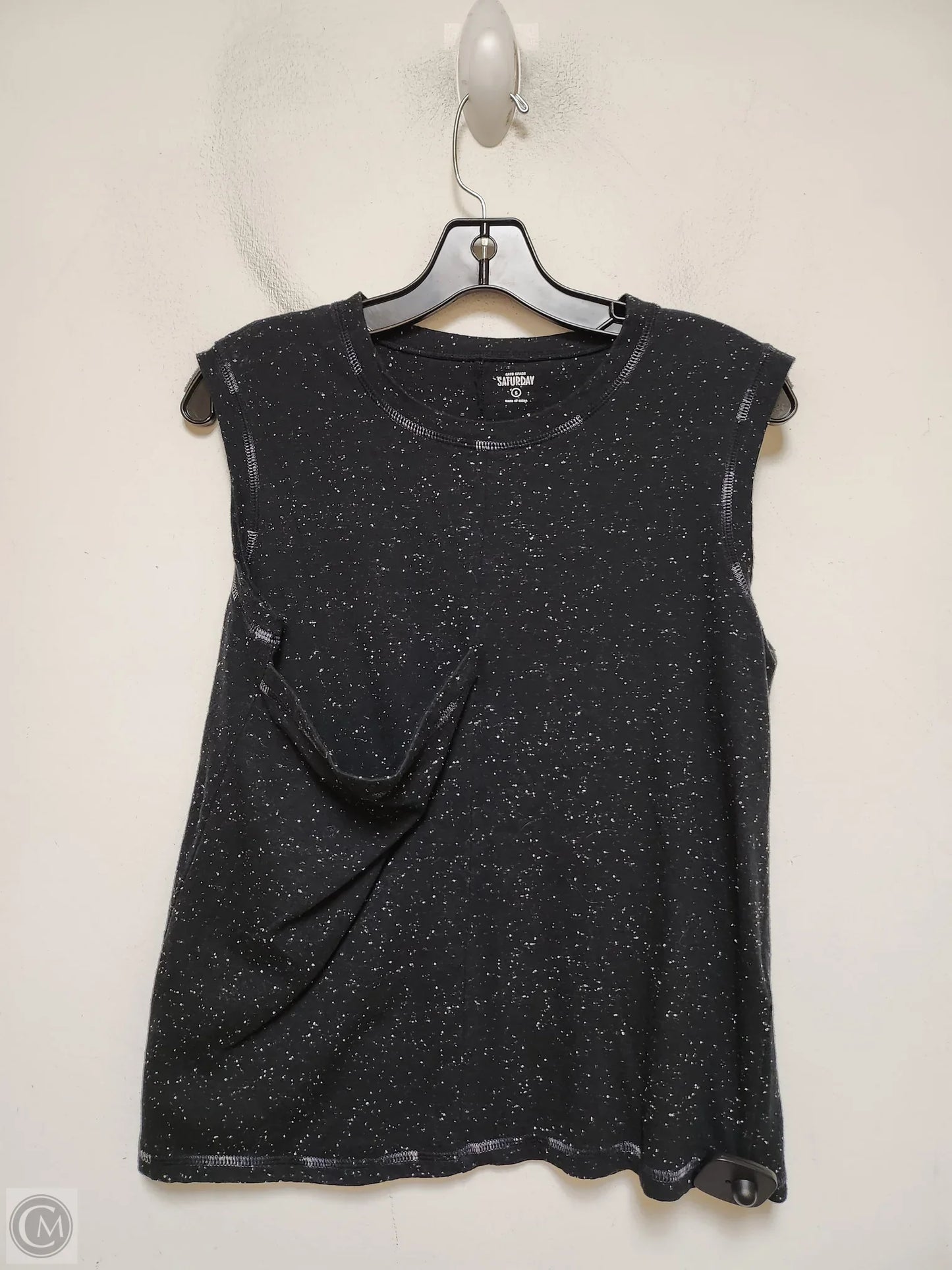 Top Sleeveless Designer By Kate Spade In Black & White, Size: S