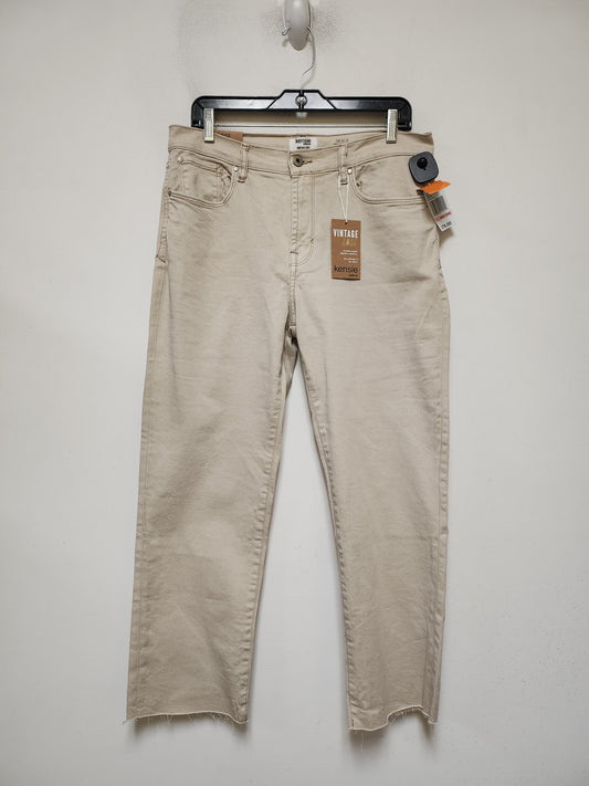 Jeans Straight By Kensie In Tan & White, Size: 10