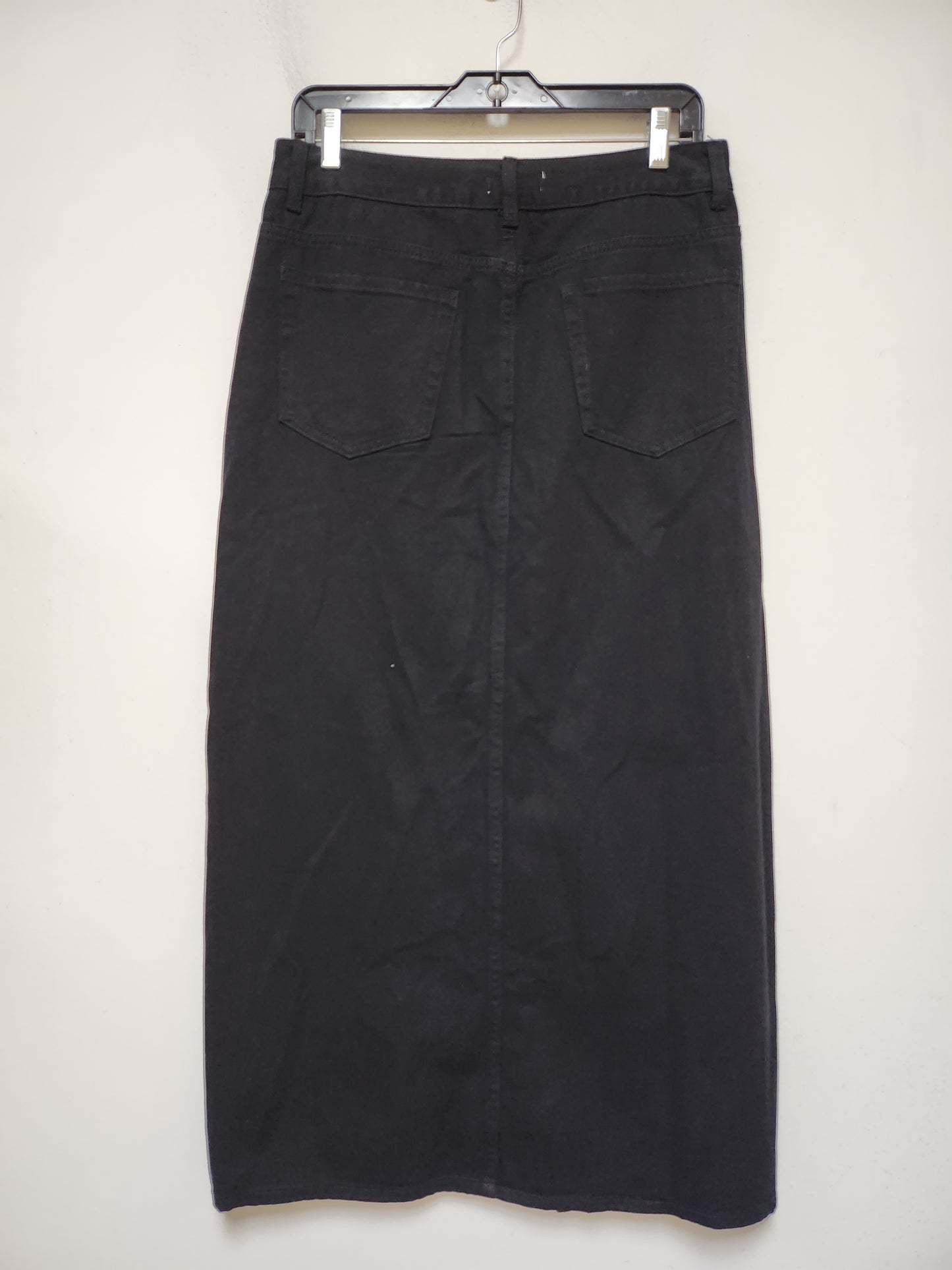 Skirt Maxi By Forever 21 In Black Denim, Size: 12