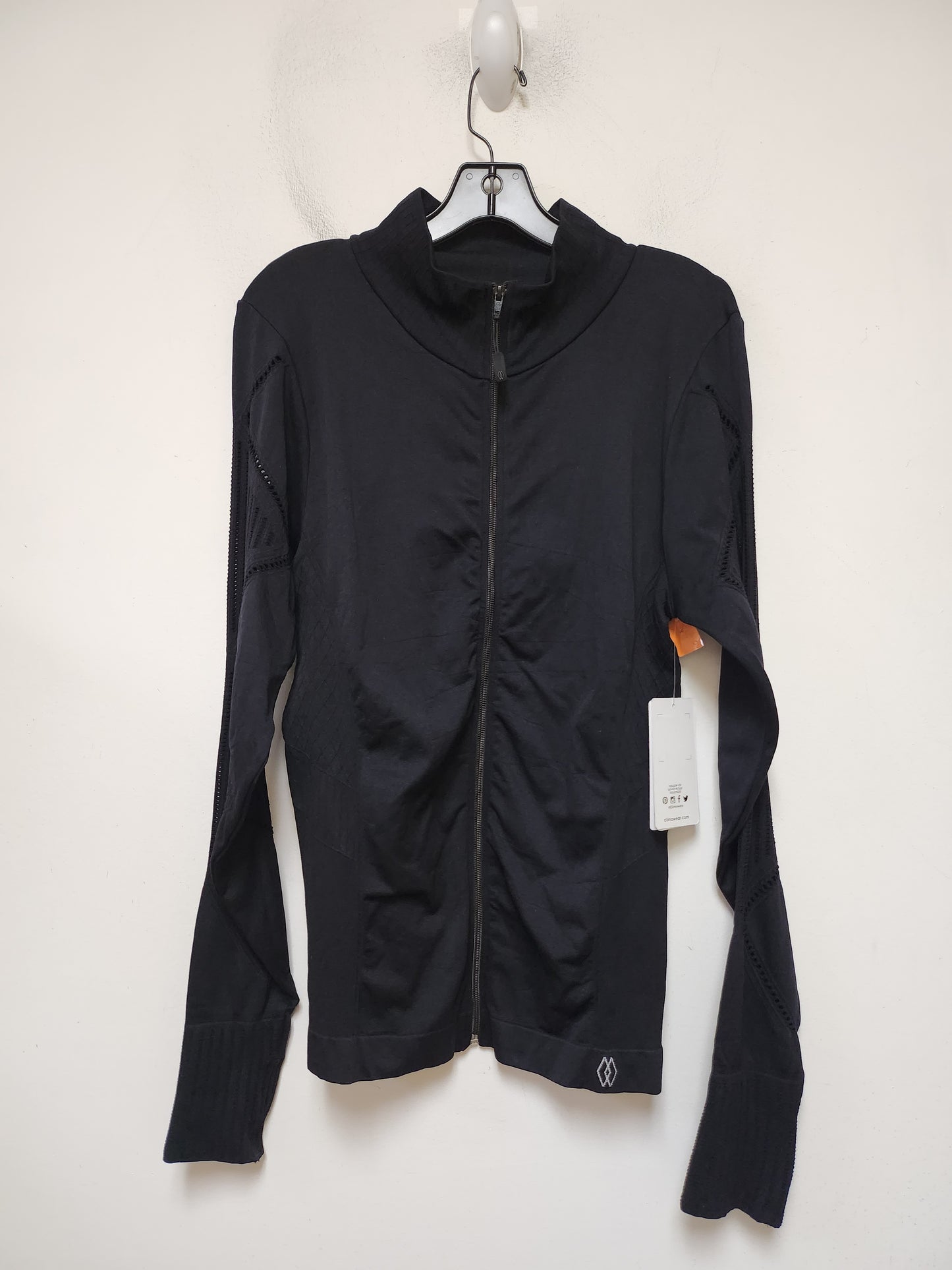 Athletic Jacket By Clothes Mentor In Black, Size: L