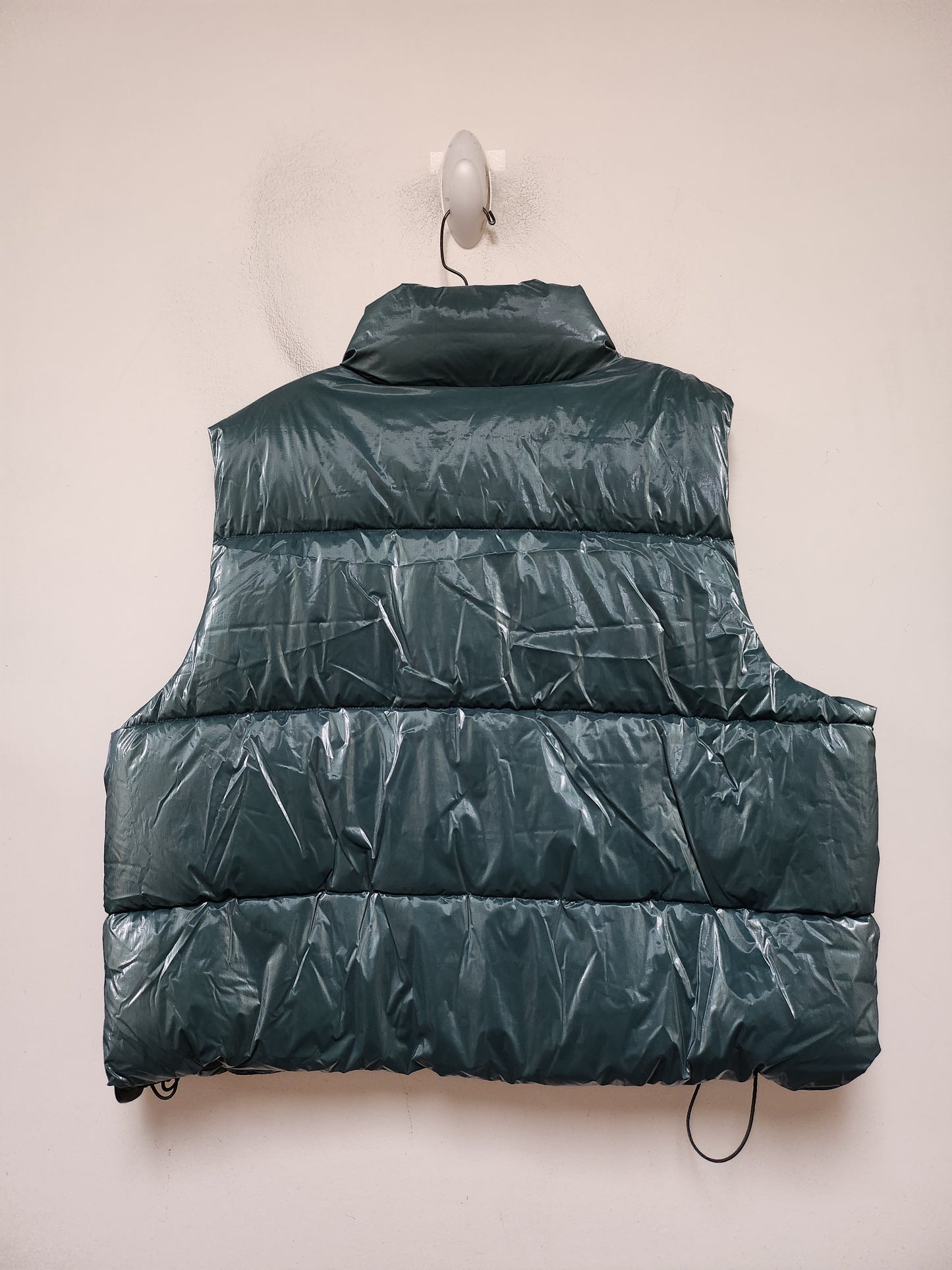 Vest Puffer & Quilted By Pink In Green, Size: Xxl