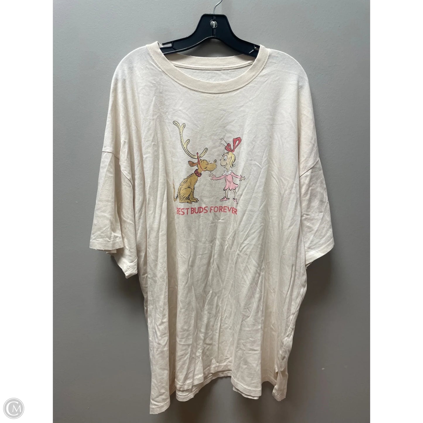 Top Short Sleeve Basic By Aerie In Cream, Size: Xl