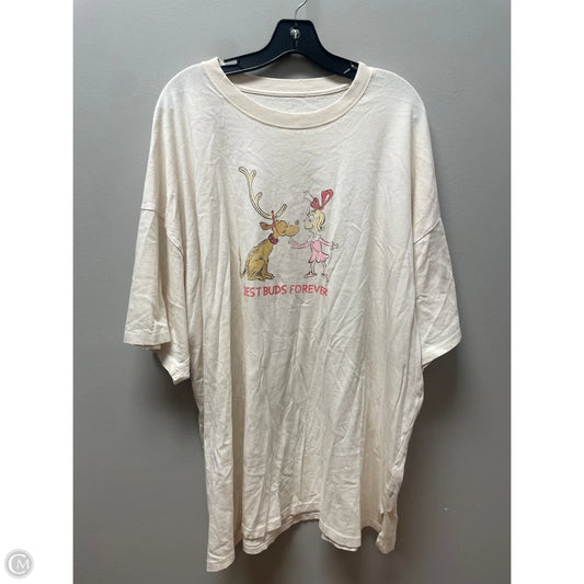 Top Short Sleeve Basic By Aerie In Cream, Size: Xl