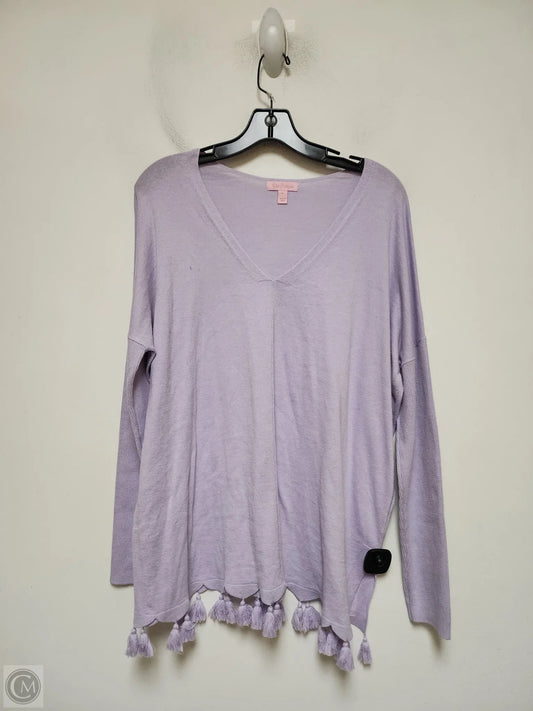 Top Long Sleeve Designer By Lilly Pulitzer In Purple, Size: L