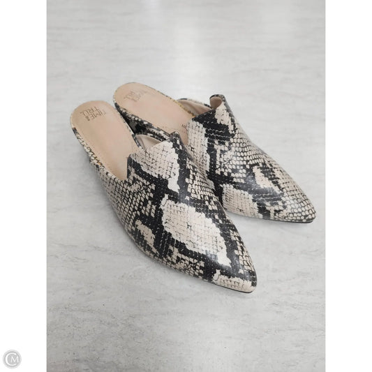 Shoes Heels Block By Time And Tru In Snakeskin Print, Size: 8
