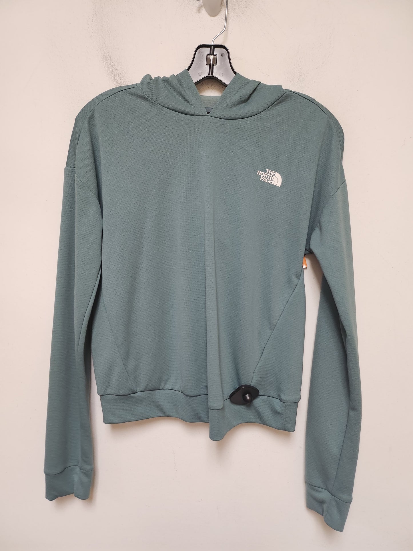 Athletic Top Long Sleeve Hoodie By The North Face In Green, Size: S