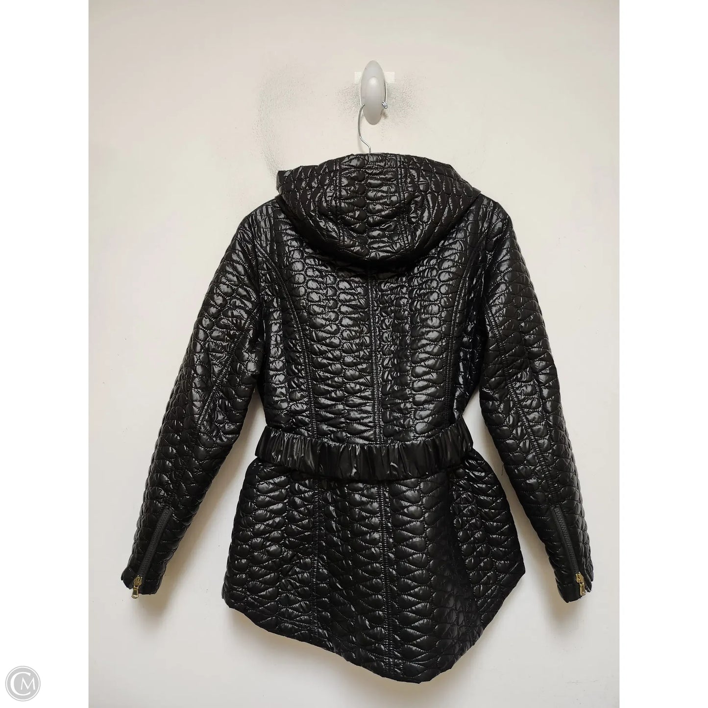 Jacket Puffer & Quilted By Chicos In Black, Size: M