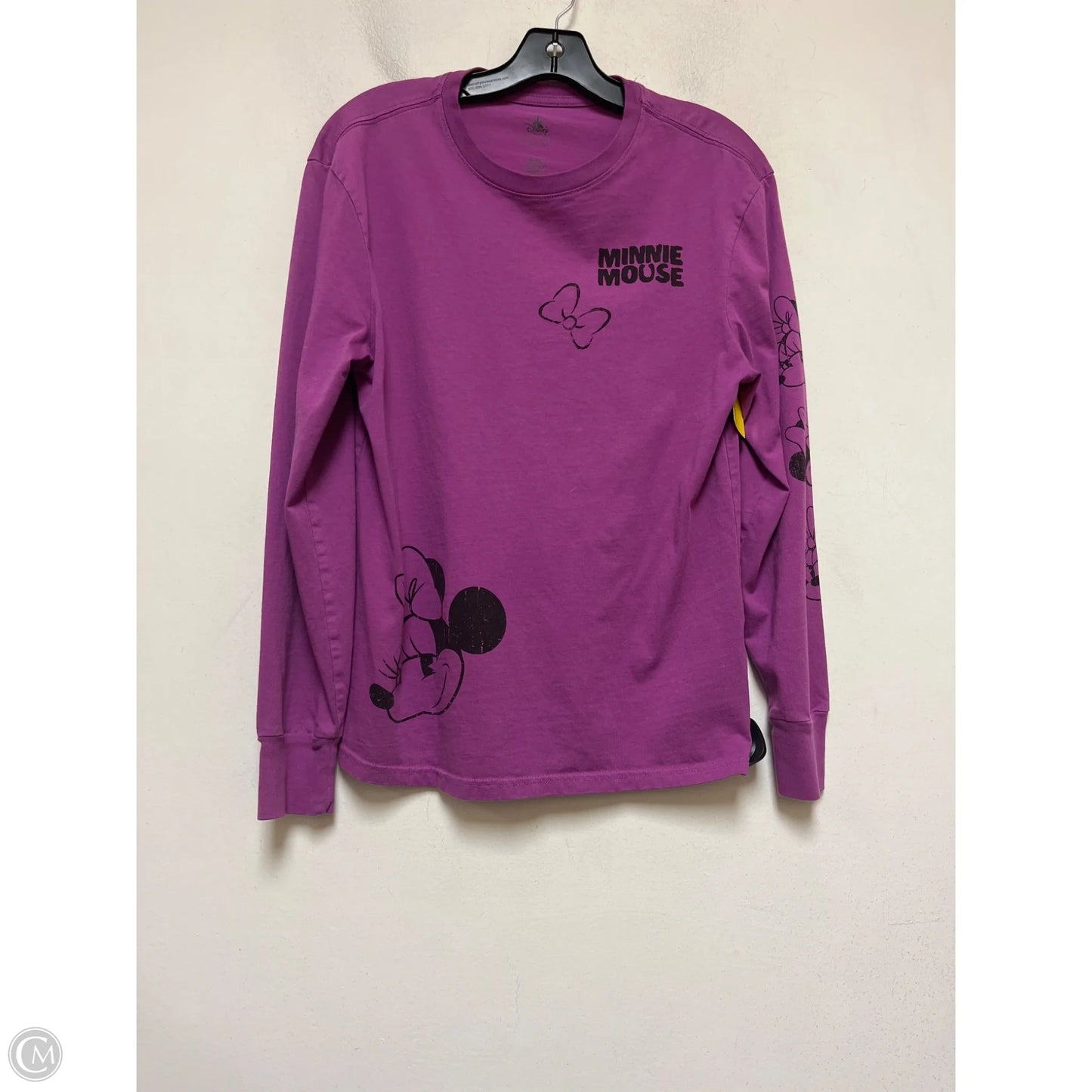 Top Long Sleeve Basic By Disney In Purple, Size: S