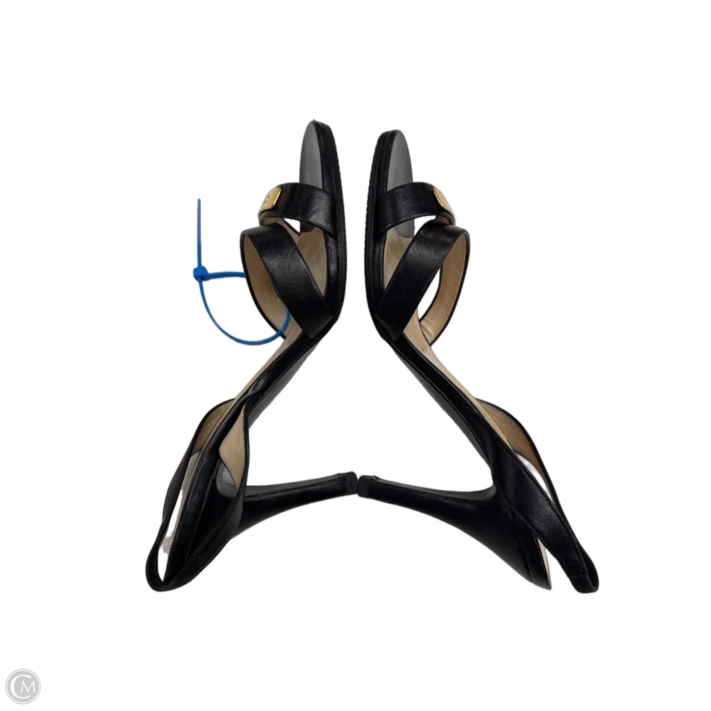 Shoes Luxury Designer By Chanel In Black & Gold, Size: 5.5