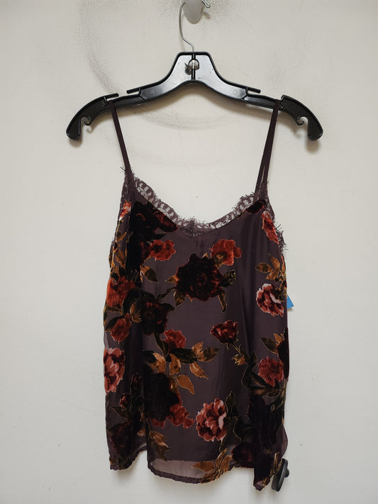 Top Sleeveless By Ana In Floral Print, Size: Xs