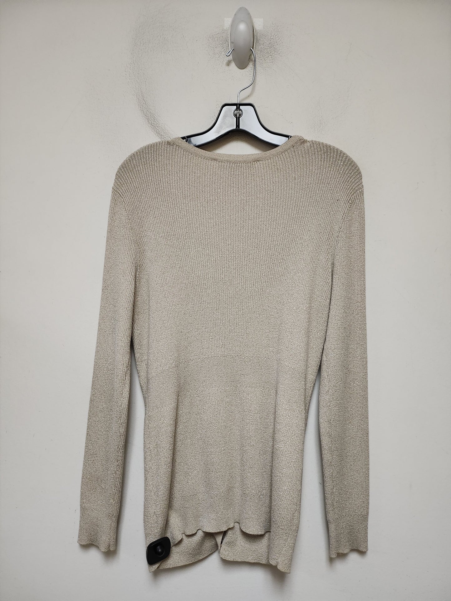 Sweater Cardigan By White House Black Market In Gold, Size: M