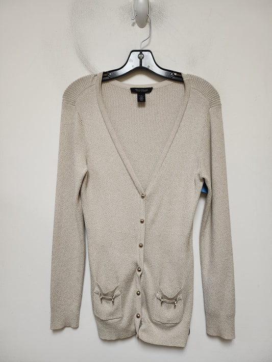 Sweater Cardigan By White House Black Market In Gold, Size: M