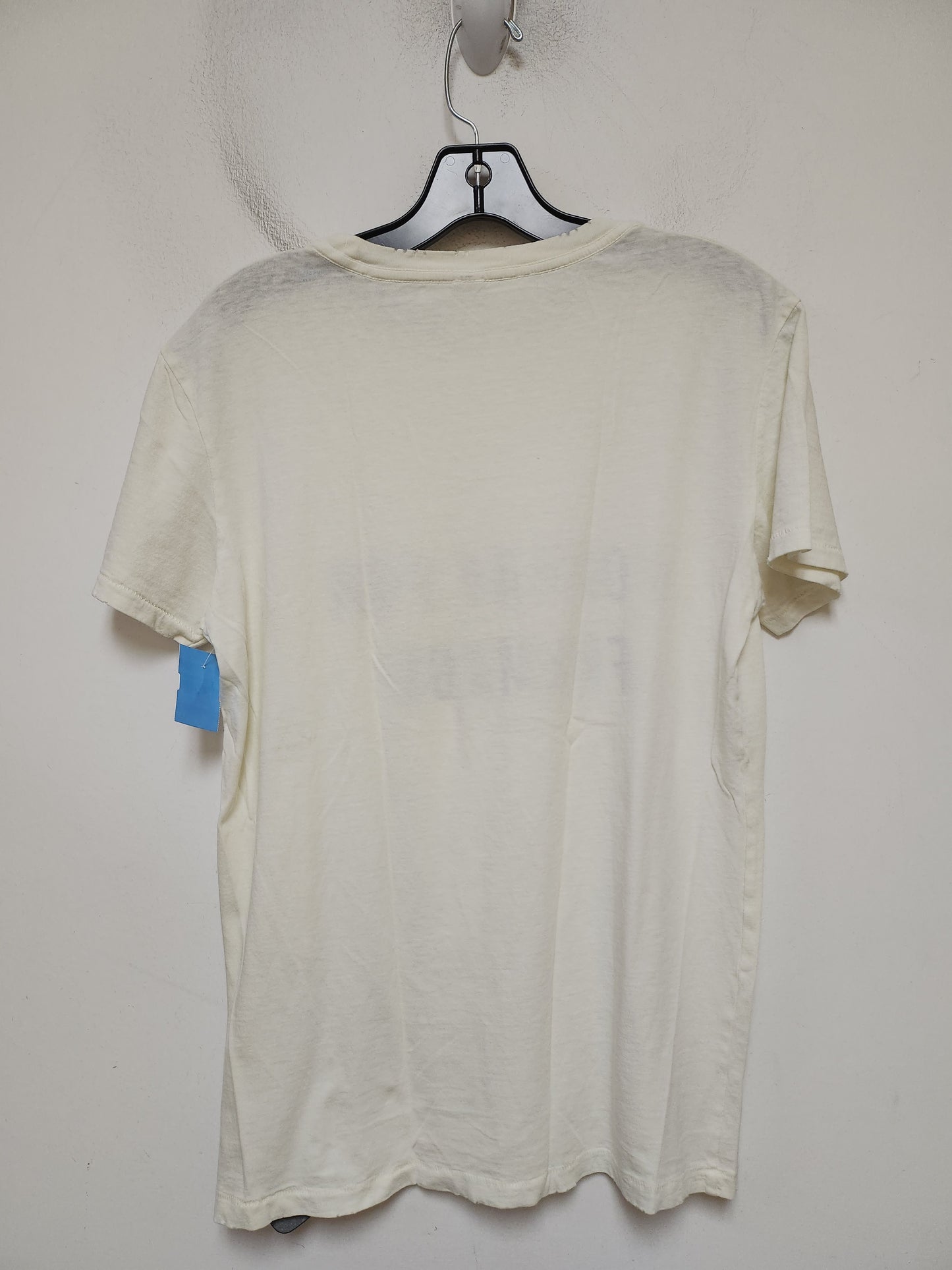 Top Short Sleeve Basic By Alternative In Cream, Size: S