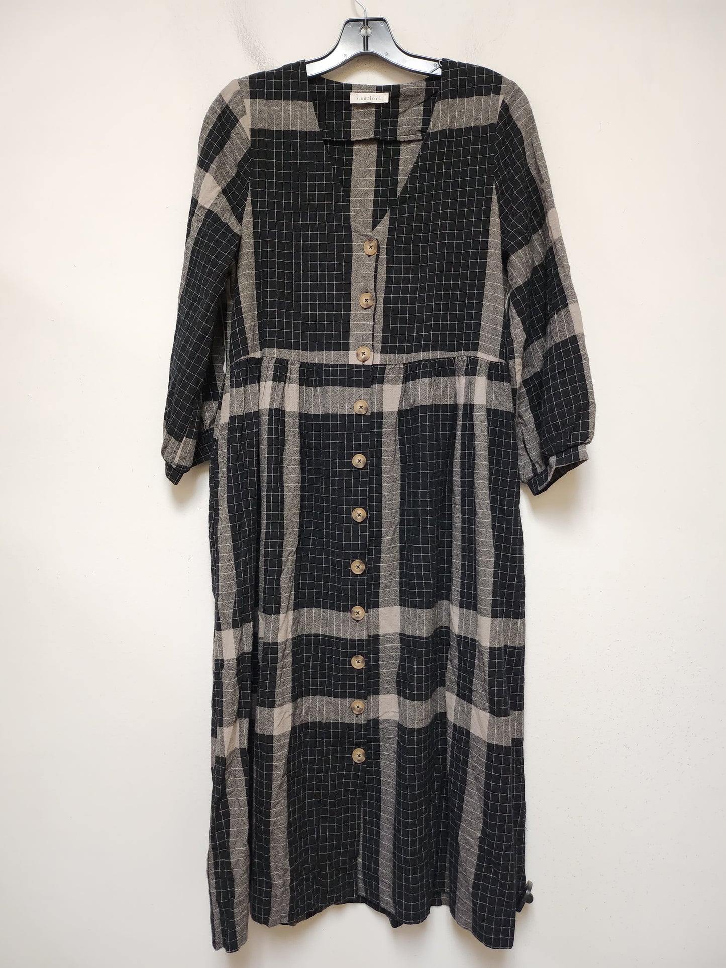 Dress Casual Midi By Clothes Mentor In Plaid Pattern, Size: S