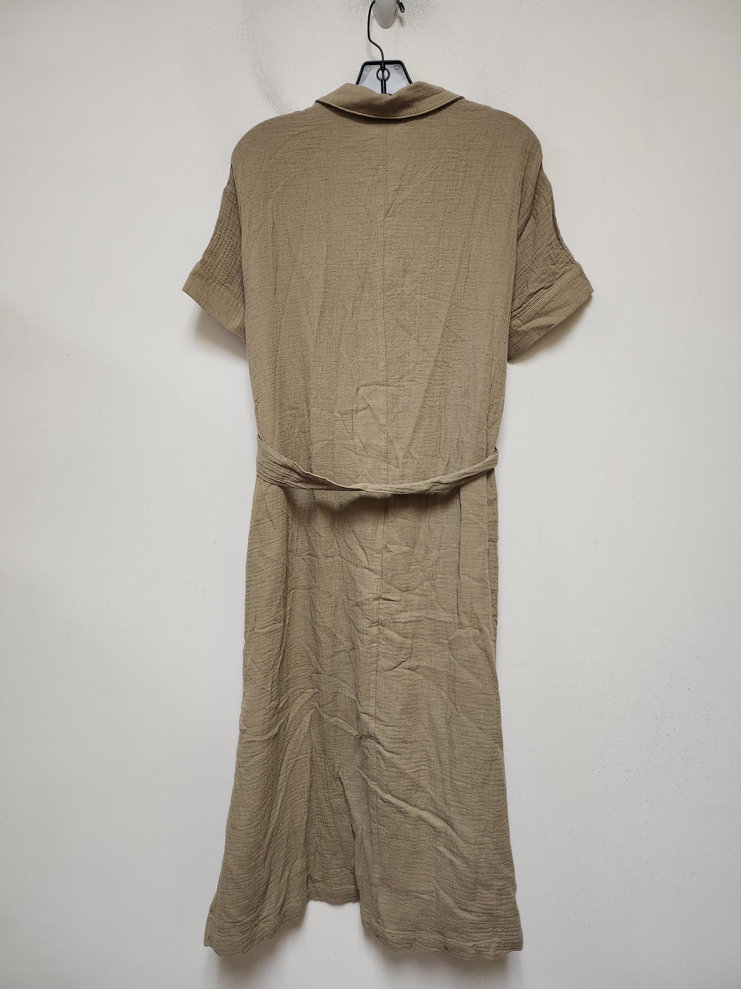 Dress Casual Midi By Clothes Mentor In Tan, Size: S