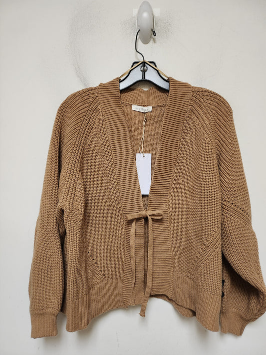 Sweater Cardigan By Clothes Mentor In Brown, Size: S