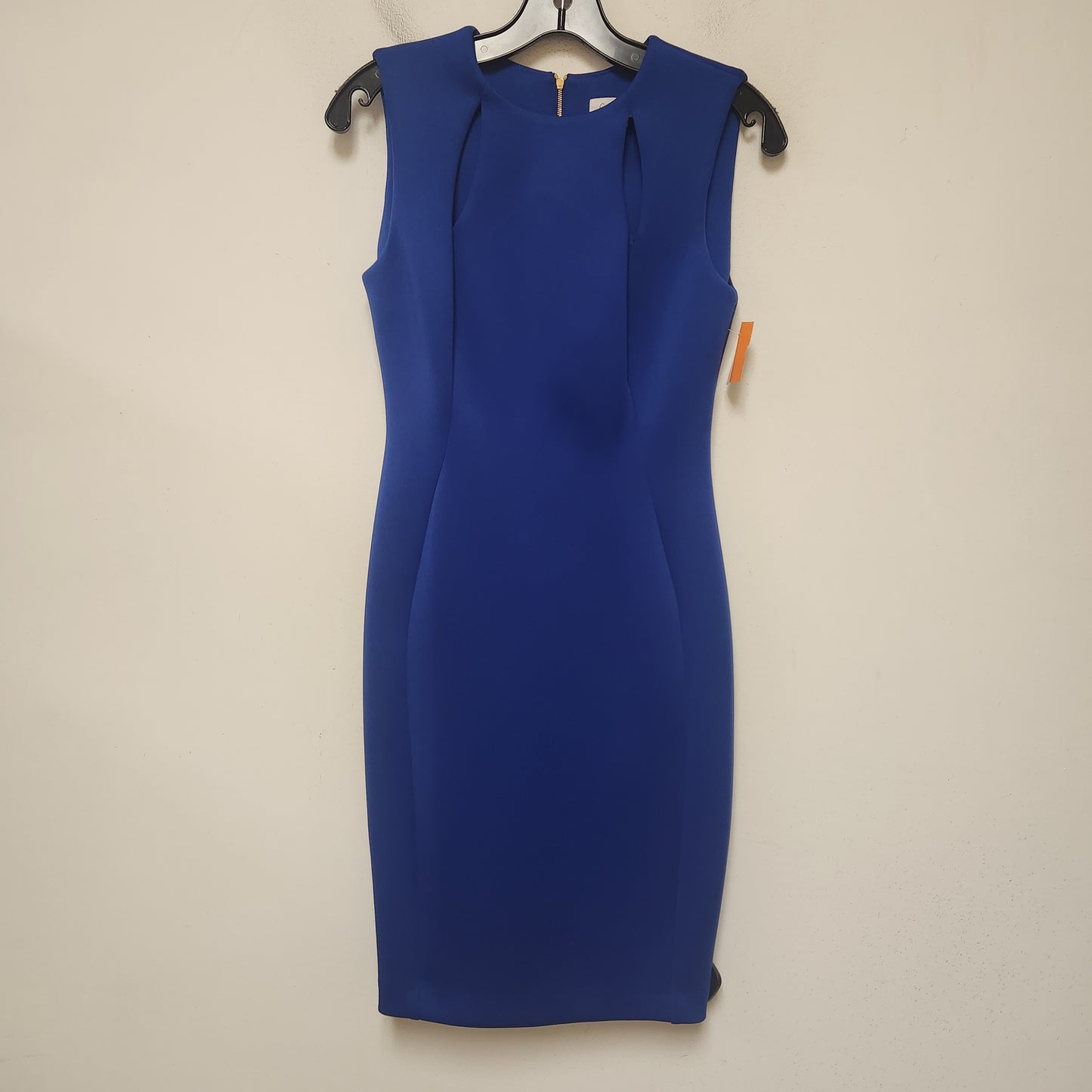 Dress Casual Midi By Calvin Klein In Blue, Size: S