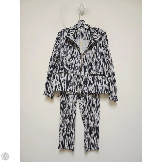 Pants Set 2pc By Calvin Klein In Black & White, Size: S