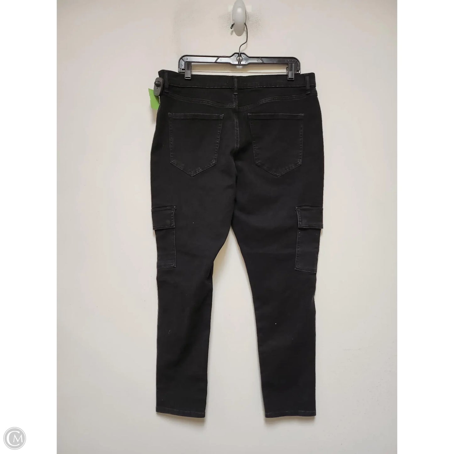 Jeans Straight By Express In Black Denim, Size: 16