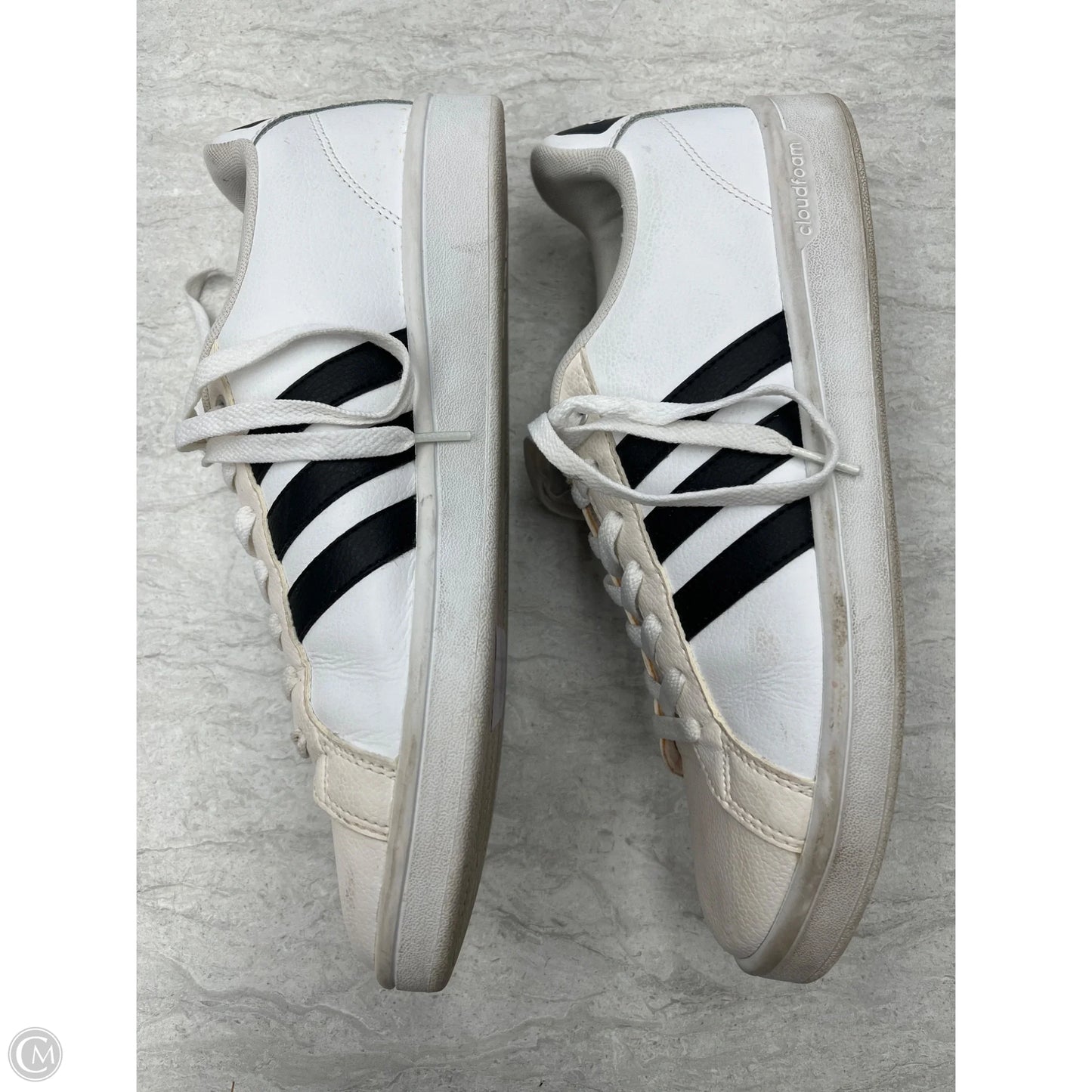 Shoes Sneakers By Adidas In Black & White, Size: 10