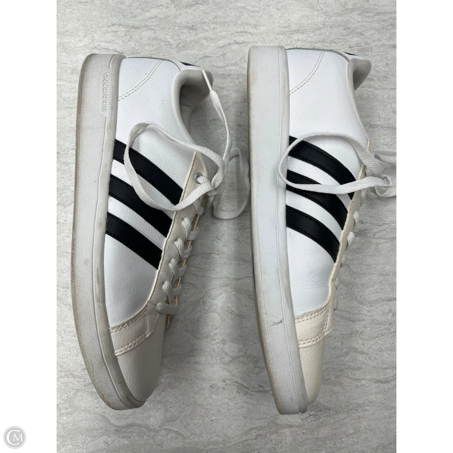 Shoes Sneakers By Adidas In Black & White, Size: 10