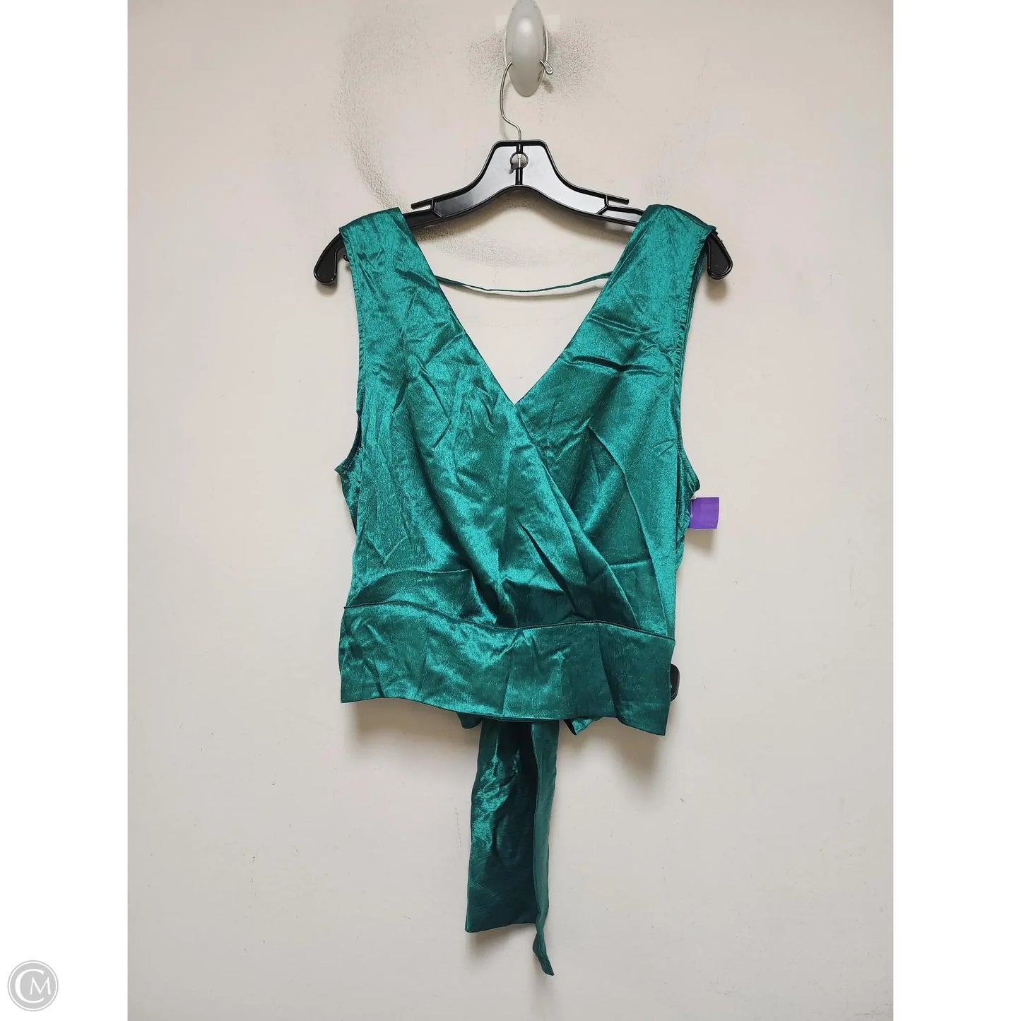 Top Sleeveless By Pleione In Green, Size: L