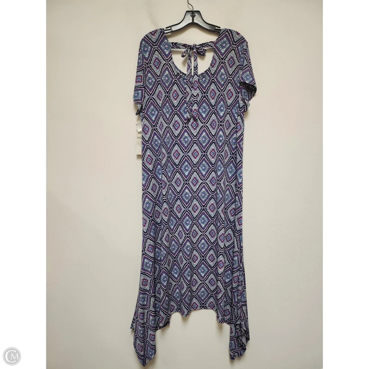Dress Casual Midi By Chicos In Multi-colored, Size: Xl