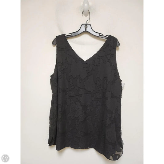 Top Sleeveless By Chicos In Black, Size: Xl