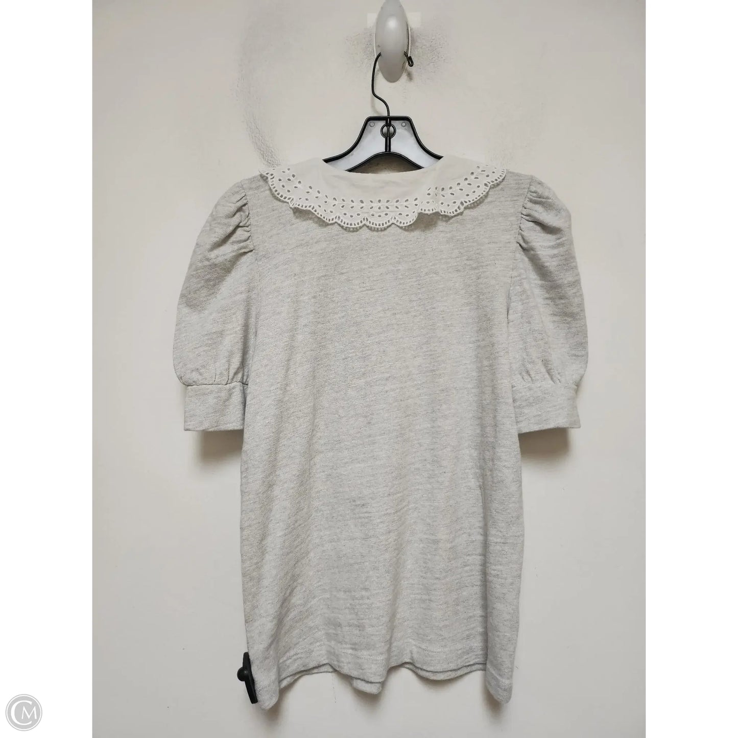 Top Short Sleeve By Loft In Grey, Size: Xs