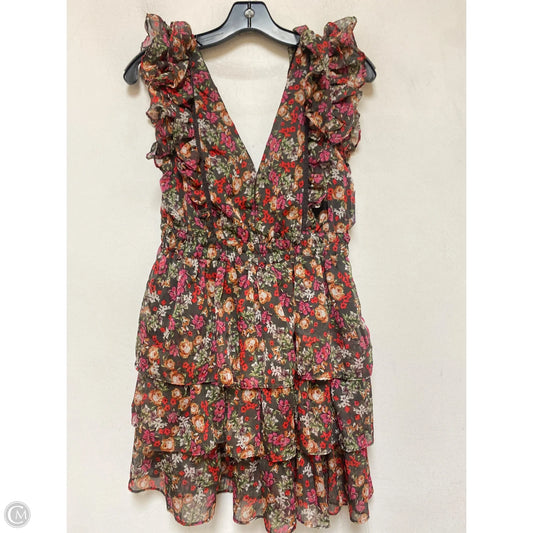 Dress Casual Short By Clothes Mentor In Floral Print, Size: L