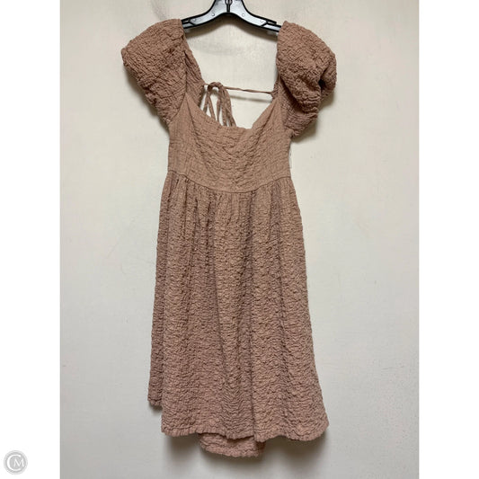 Dress Casual Short By Clothes Mentor In Tan, Size: Osfm