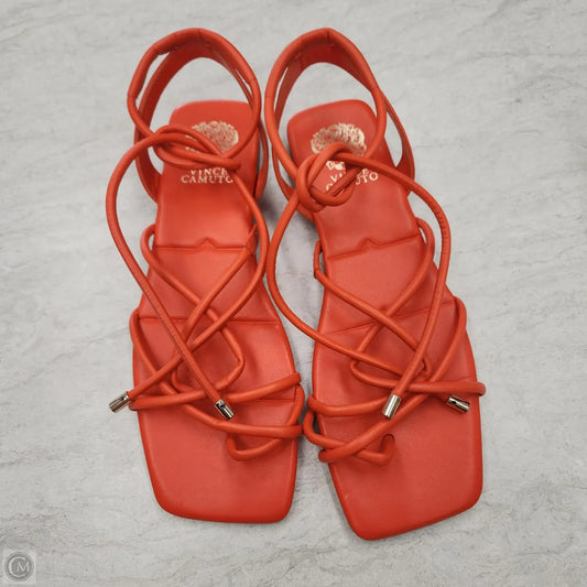 Sandals Flats By Vince Camuto In Orange, Size: 10