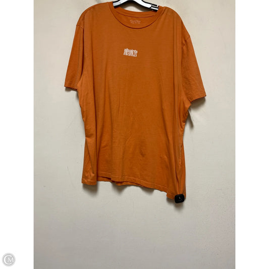 Top Short Sleeve Designer By All Saints In Orange, Size: 2x