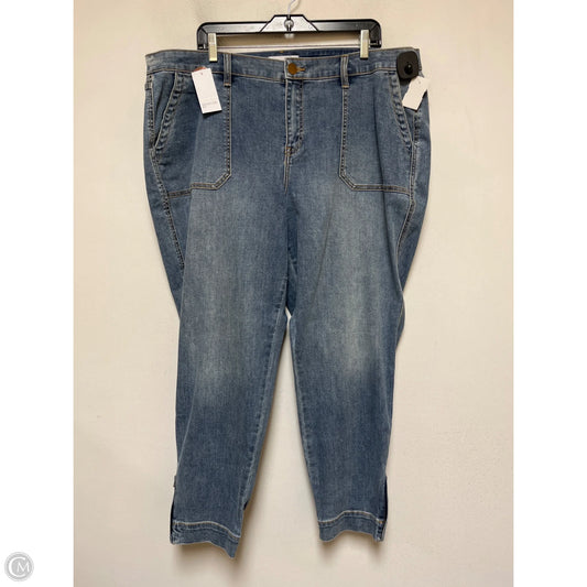 Jeans Straight By Lane Bryant In Blue Denim, Size: 18